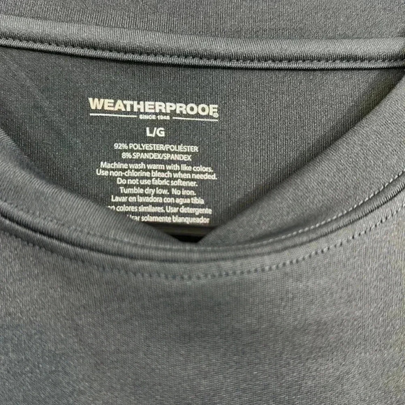 Weatherproof Men's Thermal Gray T-Shirt Large - Picture 3 of 4